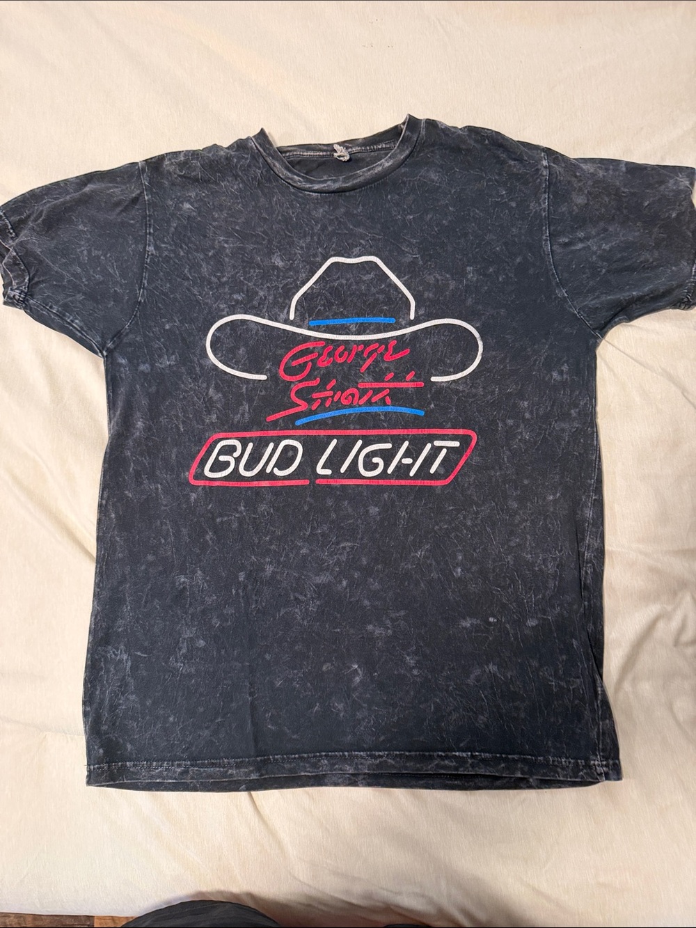 George Strait Bud Light Graphic Tee - Black